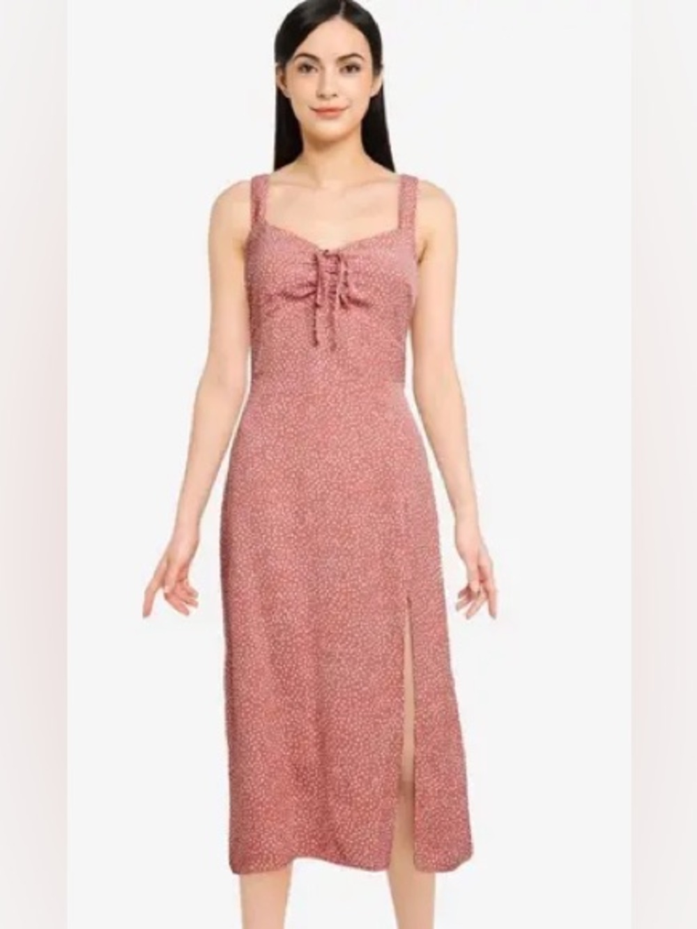 Abercrombie & Fitch | Cinch Front Midi Dress